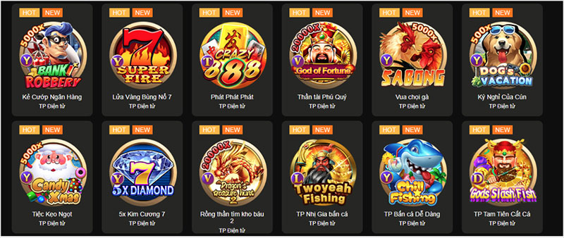 Đa dang dạng các trò chơi cá cược trực tuyến